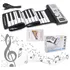 Teclado De Piano Dobrável Com 61 Teclas, Piano Portátil