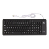 Teclado De Silicone Dobrável Sungwoo Preto Prova D água