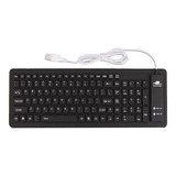 Teclado De Silicone Dobrável Sungwoo Preto Prova D água