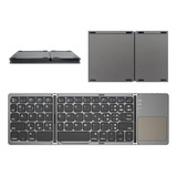Teclado Dobrável Bluetooth Touchpad Padrão Brasileiro Abnt