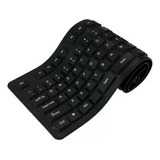 Teclado Dobrável Flexível De Silicone Usb Notebook Pc Tablet