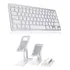Teclado E Mouse Bluetooth+suporte Para iPad 9ª G A2602 A2604 Cor Prateado