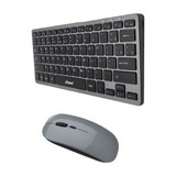 Teclado E Mouse Recarregável Para Notebook