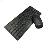 Teclado E Mouse Sem Fio Para Notebook Pc Tablet Receptor Usb Cor Do Teclado Preto