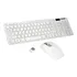 Teclado E Mouse Sem Fio Wirelles Super Fino + Capa Protetora Mouse Branco Teclado Branco
