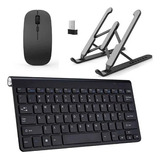 Teclado E Mouse Wireless Slim   Suporte Para Notebook Hp I5