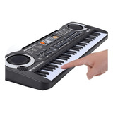 Teclado Eletrônico Pequeno Infantil Musical 61 Teclas Piano Cor Preto 110v 220v