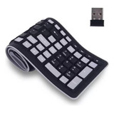 Teclado Flexível De Silicone Dobrável Usb Para Laptop D