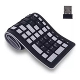 Teclado Flexível De Silicone Dobrável Usb Para Notebook