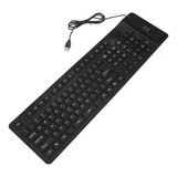 Teclado Flexível De Silicone Usb Dobrável Notebook Portátil