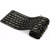 Teclado Flexível Silicone Usb Dobrável Notebook Pc Tablet Cor De Teclado Preto Idioma Português Brasil