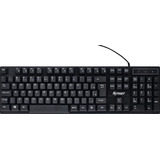 Teclado Full Size Abnt2 Preto Escritório Idioma Português Brasil