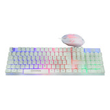 Teclado Gamer E Mouse Semi Mecânico Led Rgb Usb Pc Ps4 Xbox