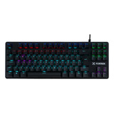 Teclado Gamer Fortrek Black Hawk Compact Rainbow Mecânico