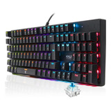 Teclado Gamer Mecânico Blue Switch Led Rgb Usb Pc Ps5 Xbox