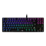 Teclado Gamer Mecânico T dagger Bora Rgb Espanho T tgk315 rd