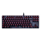 Teclado Gamer Mecânico T dagger Tgk 313 rd Bora Espanhol