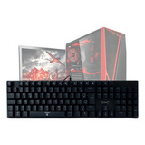 Teclado Gamer Mecânico Usb Switch Blue Português Rgb Knup Cor De Teclado Preto Idioma Português Brasil