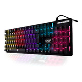 Teclado Gamer Mecânico Usb Switch Blue Português Rgb Knup