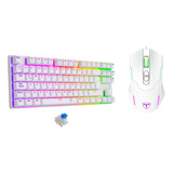 Teclado Gamer Mouse Rgb 7200pdi Switch Azul T dagger