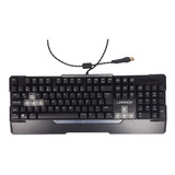 Teclado Gamer Multilaser Warrior Led Rainbow Tc208
