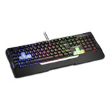 Teclado Gamer Multilaser Warrior Tc208 Semi Mecânico Led