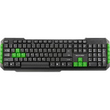 Teclado Gamer Multimídia Teclas Verdes Usb Multilaser