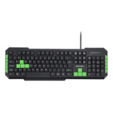 Teclado Gamer Multimidia Teclas Verdes Usb Multilaser Tc201