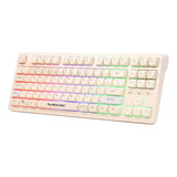 Teclado Gamer Neologic Infinite Play Colors Teclas Coloridas Cor De Teclado Branco Idioma Português Brasil