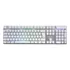 Teclado Gamer Oex Prismatic Qwerty Português Brasil Cor Branco Com Luz 6 Cores