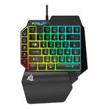 Teclado Gamer One Hand Rgb Compacto Ergonômico Para Jogos
