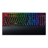 Teclado Gamer Razer Black Widow Blackwidow V3 Qwerty Inglês Us Cor Preto Com Luz Rgb