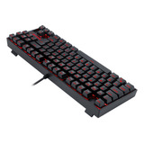 Teclado Gamer Redragon Kumara Preto Com Rgb Vermelho Mecânico Abnt2 Switch Brown K552 2