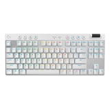 Teclado Gamer Sem Fio Logitech G Pro X Tkl Branco
