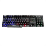 Teclado Gamer Semi Mecânico Led Rgb Usb Pc Ps4 Xbox Preto