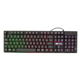 Teclado Gamer Usb Luminoso Rgb Abnt2 Anti Respingos D água Cor De Teclado Preto Idioma Português Brasil