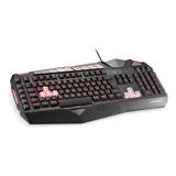 Teclado Gamer Warrior Morani Com Teclas Macro Led Tc209