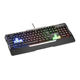 Teclado Gamer Warrior Wakiza Tc208 Semi Mecânico Led Rainbow