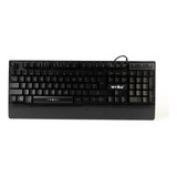 Teclado Gamer Weibo Qwerty Cor Preto Com Luz Rgb
