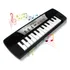 Teclado Infantil Brinquedo Musical Piano P/ Bebês Órgão Som Cor Preto