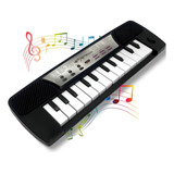 Teclado Infantil Brinquedo Musical Piano P Bebês Órgão Som Cor Preto