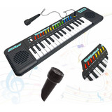 Teclado Infantil Eletrônico Musical Para Criança Som Microf