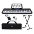 Teclado Kobe Kb300 61 Teclas Com Sensibilidade Kit Completo Cor Preto 127 220v
