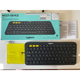 Teclado Logitech K380 Multi devices Sem Fio Bluetooth Preto