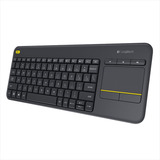 Teclado Logitech K400 Plus Touch Sem Fio Para Pc Android Tv