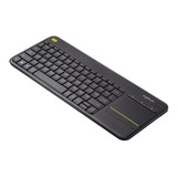 Teclado Logitech K400 Plus Wireless Preto Abnt2 P smart Tv