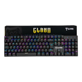 Teclado Mecânico Gamer Clanm King Cl tk87 Preto Luminoso