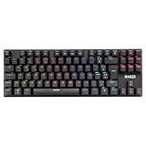 Teclado Mecanico Gamer Mancer Shade MK2 Rainbow Switch Huano Azul Preto MCR SHM2 RBW01BU