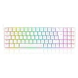 Teclado Mecanico Gamer Redragon Ashe Pro, Rbg, Wireless, Switch Marrom - K626p-kbs-w (pt-brown) - Branco 
