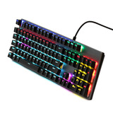 Teclado Mecânico Gamer Usb Led Rgb Switch Blue Philips